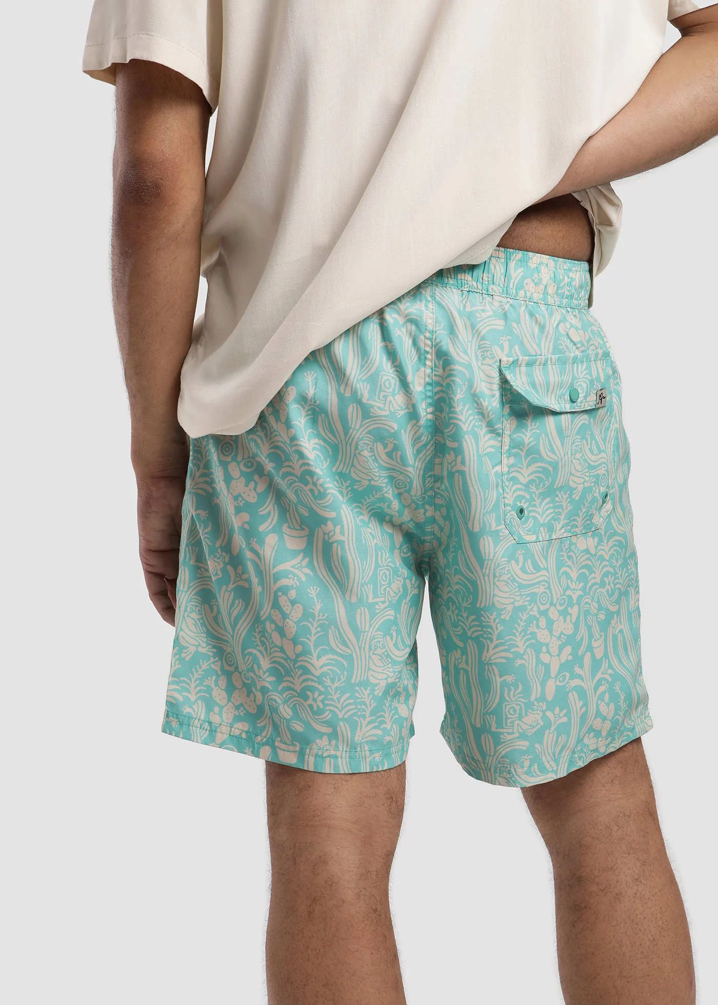 Traje de Baño Short Volley Nylon Froogy Hombre - Aqua - Image 3