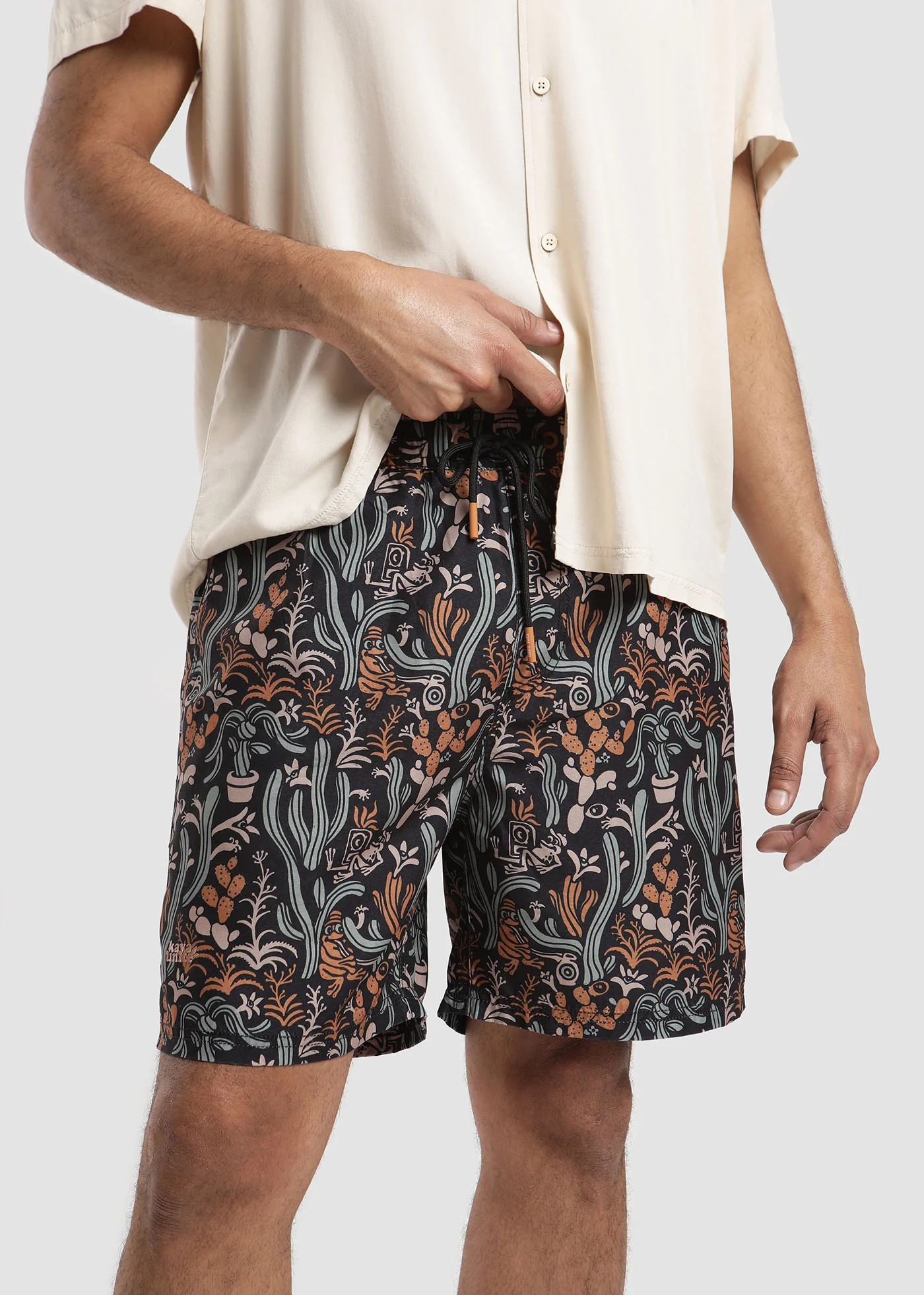 Traje de Baño Short Volley Nylon Froogy Hombre - Negro