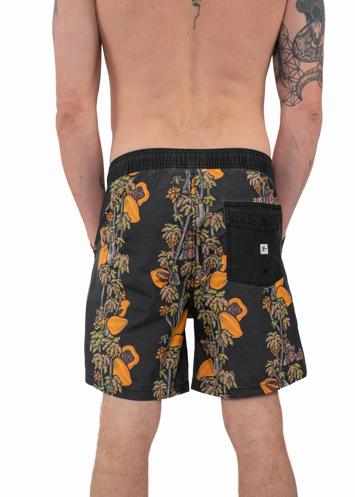 Traje de Baño Short Volley Nylon Lazy Hombre - Negro - Image 4