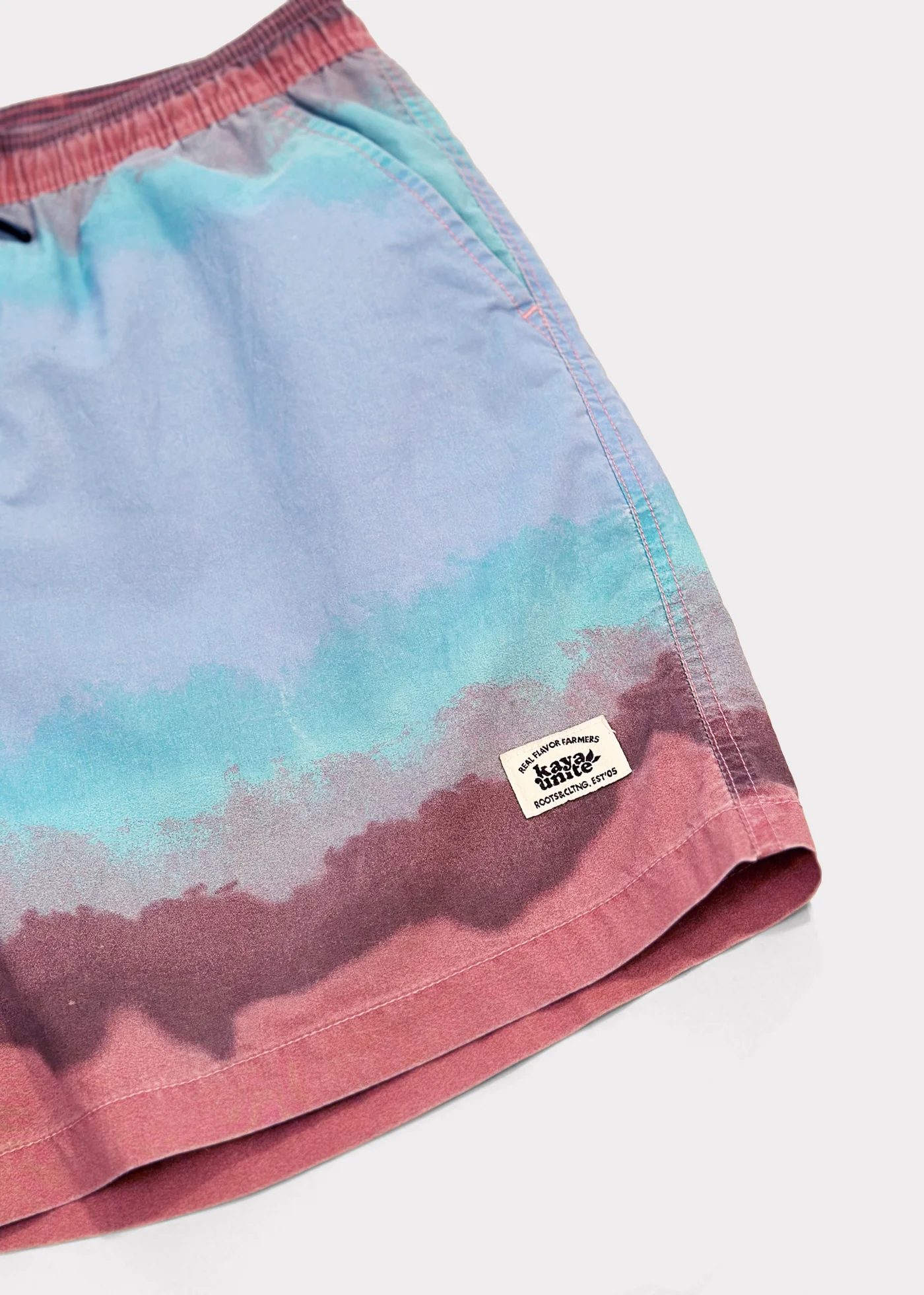 Traje de Baño Short Volley Nylon Rainbow Hombre - Azul - Image 3
