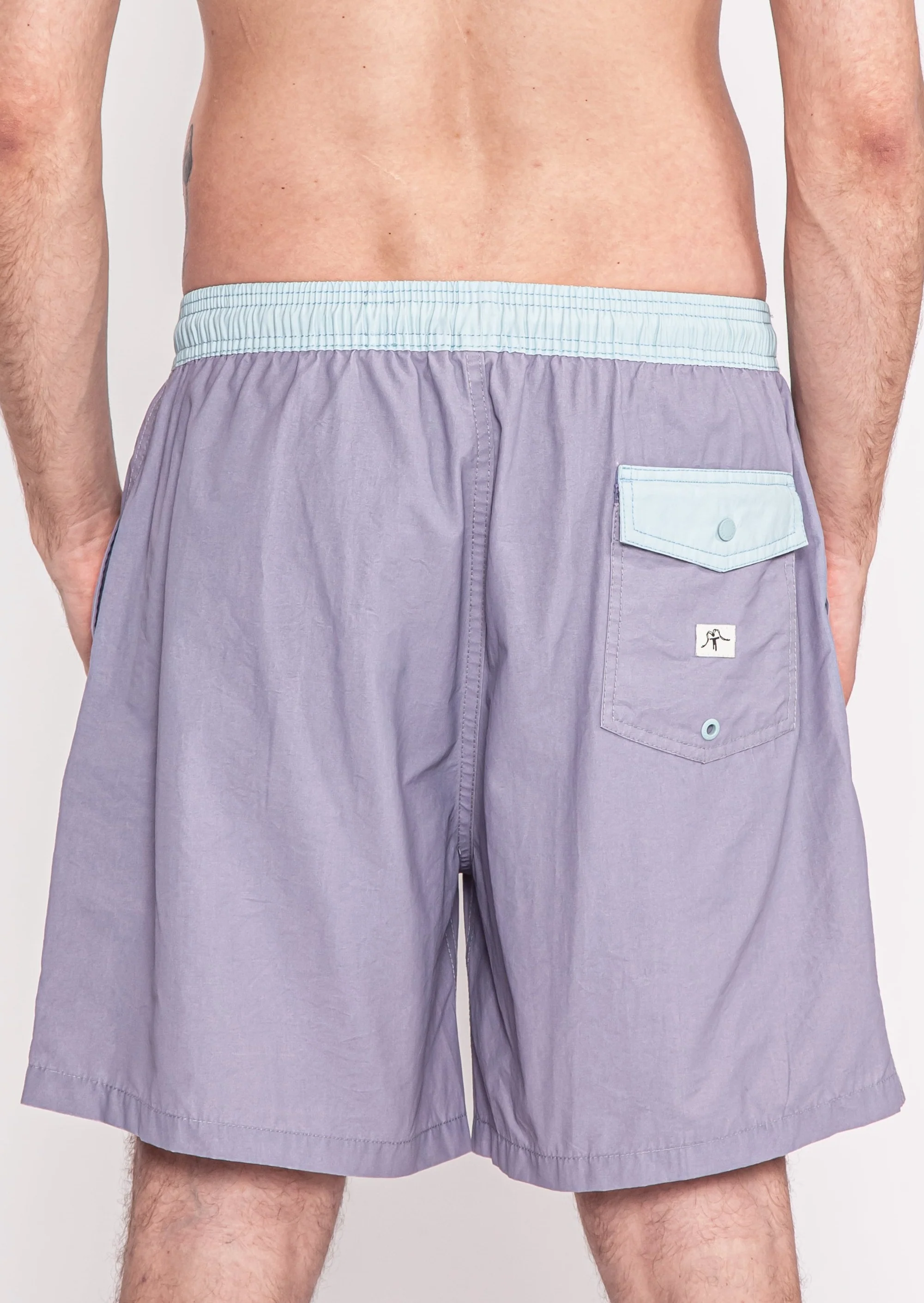 Traje de Baño Short Volley Nylon Solid Hombre - Morado - Image 2