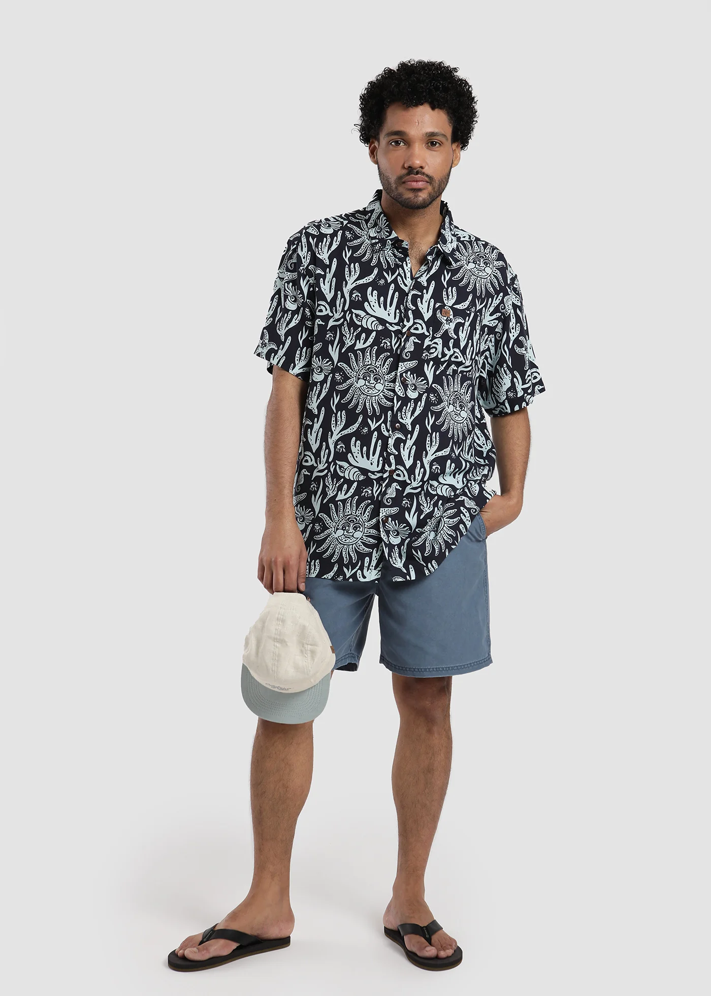 Traje de Baño Short Volley Nylon Solid Hombre - Navy - Image 3