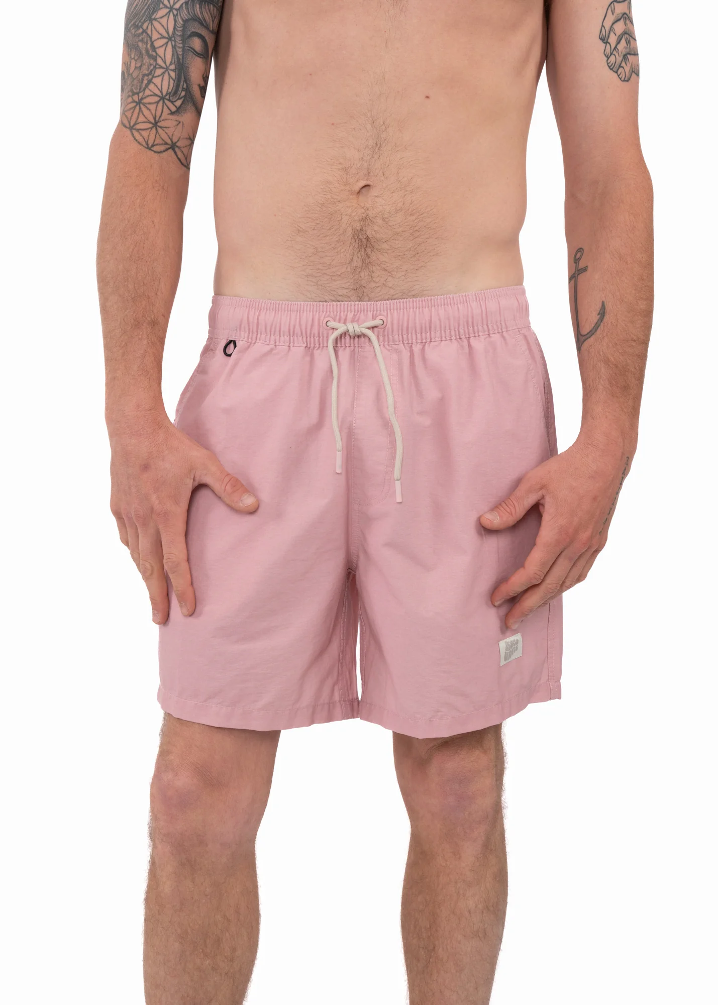 Traje de Baño Short Volley Nylon Solid Hombre - Rosa - Image 2