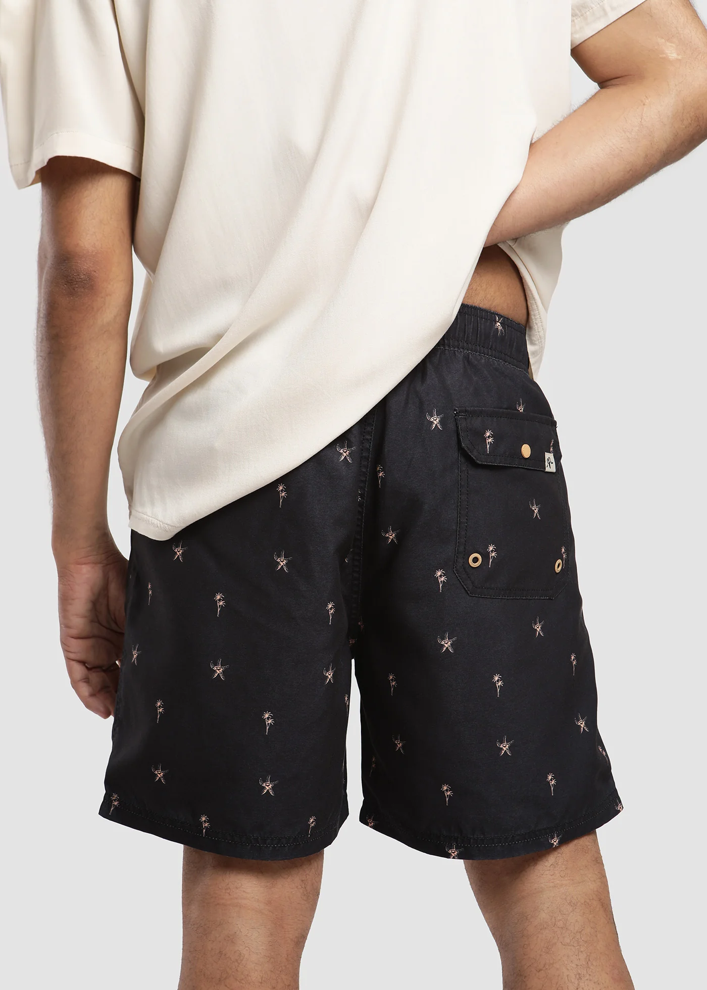 Traje de Baño Short Volley Nylon Summer Hombre - Negro - Image 3