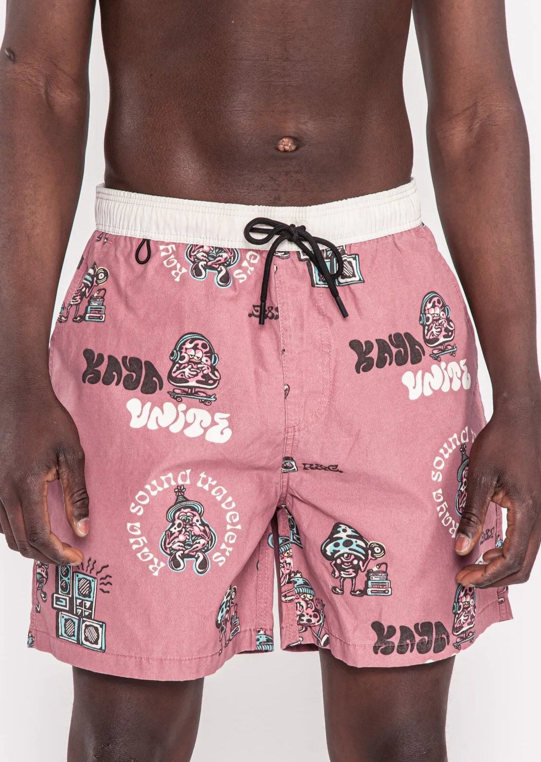 Traje de Baño Short Volley Nylon Traveler Hombre - Rosa Palo
